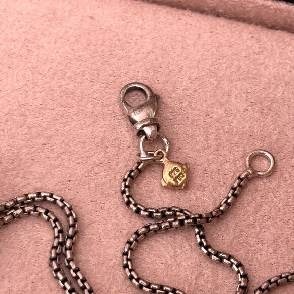 David Yurman Heart Necklace with 18K Gold Accents in Sterling Silver - Picture 11 of 13